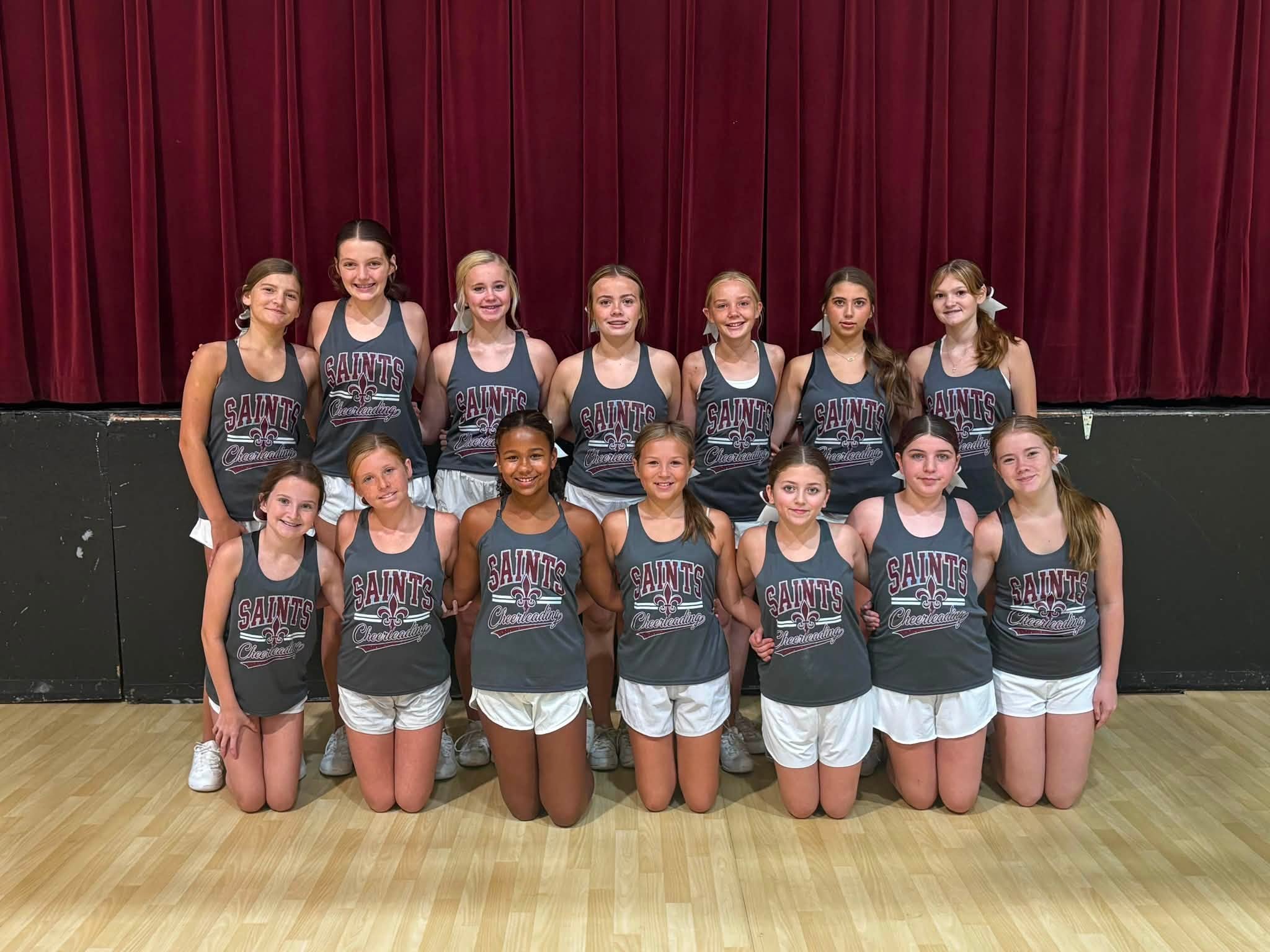 Clarendon Hall 2026 Junior Varsity cheerleading team